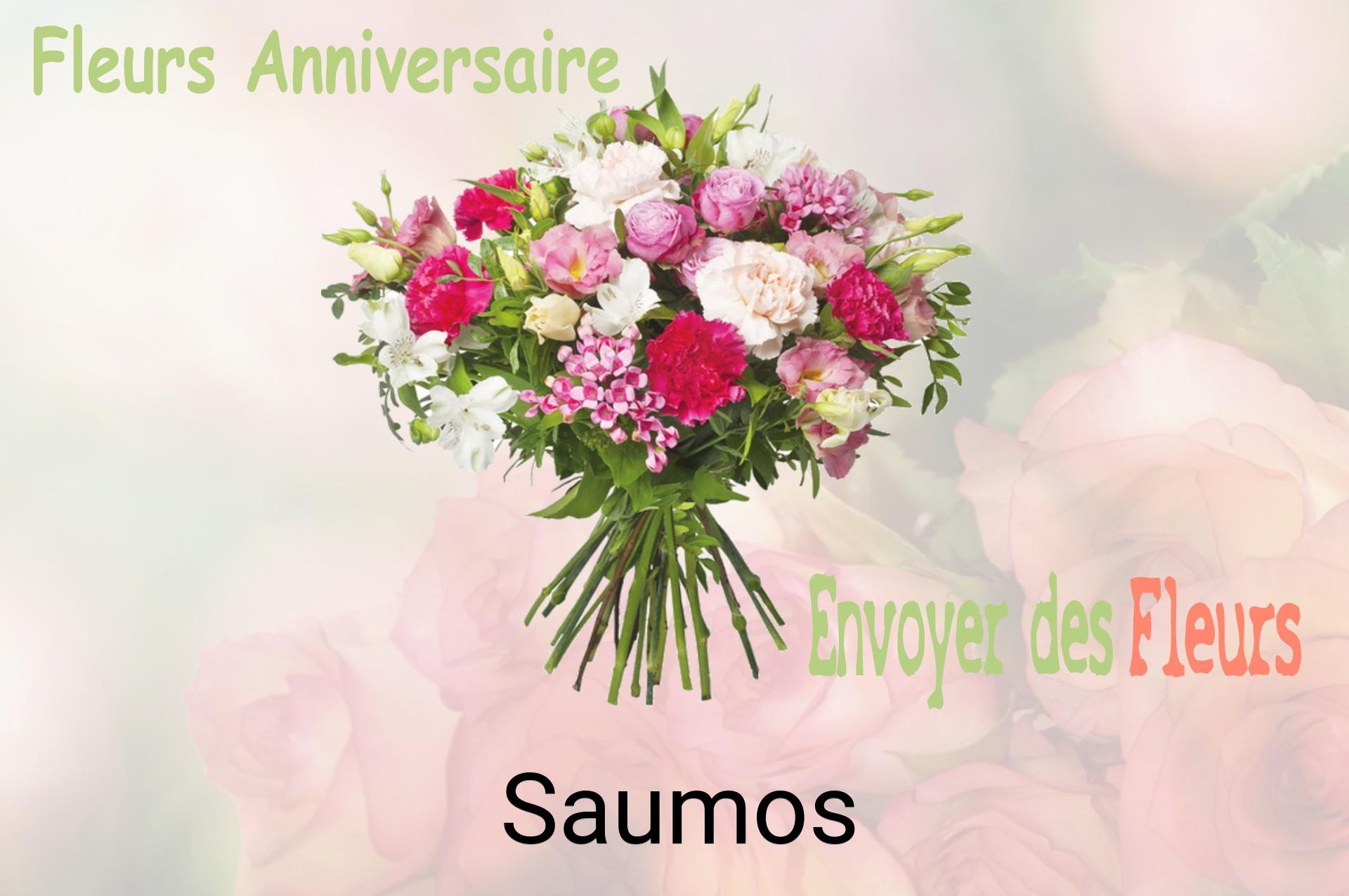 Bouquet de fleurs d’anniversaire livré à Saumos